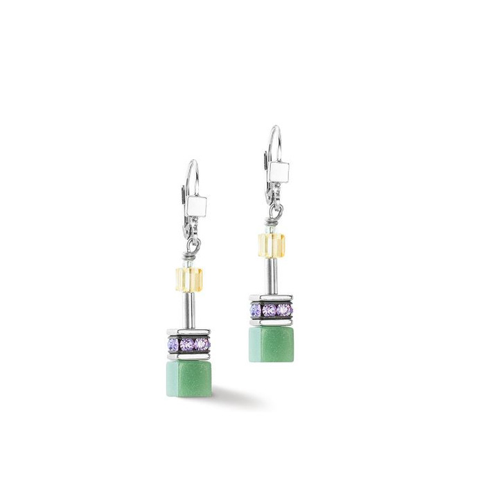 Juweel COEUR DE LION PENDANTS D'OREILLE MULTICOLORE PASTEL ARGENT 2838/20-1580 