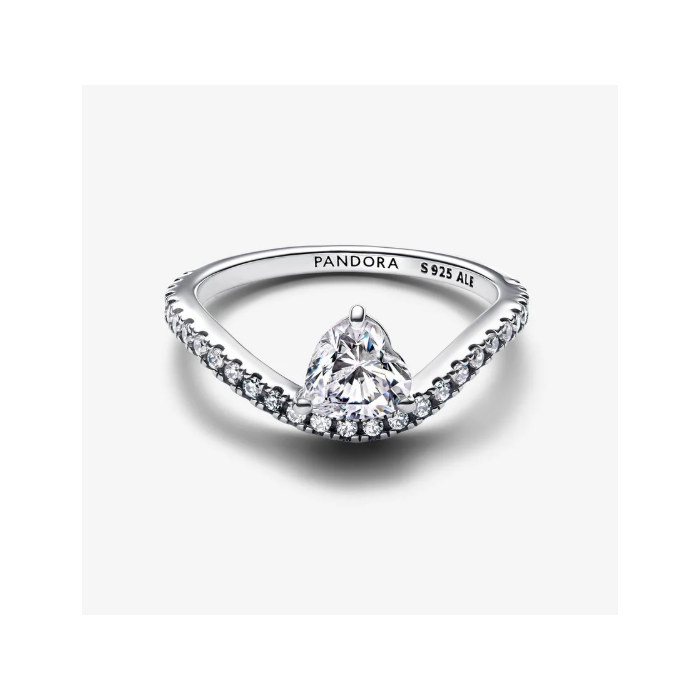 Juweel PANDORA 193661C01 WAVE HEART RING 