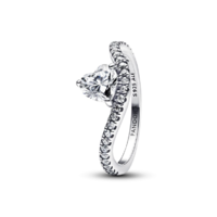 Juweel PANDORA 193661C01 WAVE HEART RING  Juweel PANDORA 193661C01 WAVE HEART RING