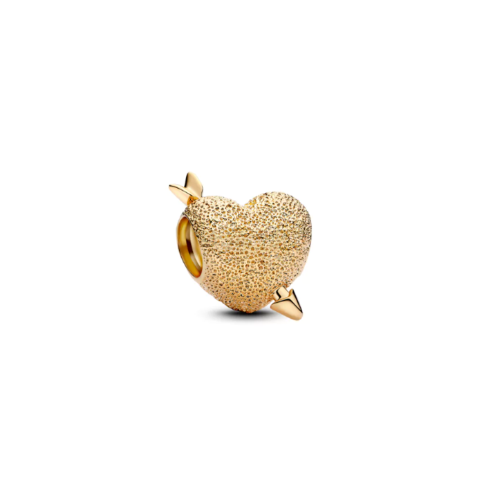 Juweel PANDORA 763666C00 CHARM HEART AND ARROW 
