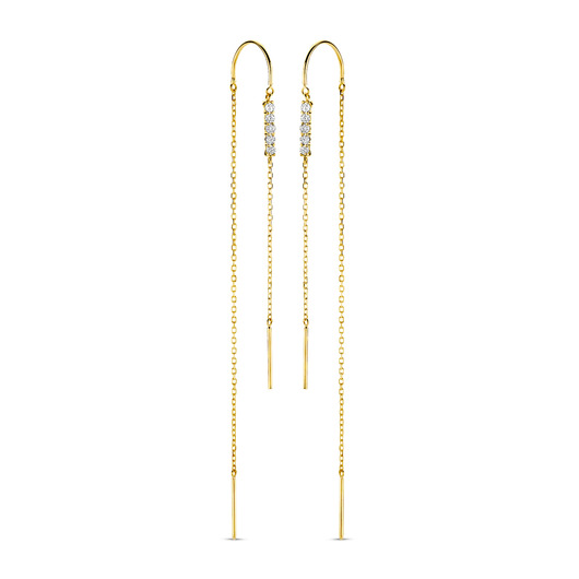 Juweel SWING JEWELS EARRINGS 14K YELLOW GOLD/DIAMONDS SWGDE0055-Y-18 Juweel SWING JEWELS EARRINGS 14K YELLOW GOLD/DIAMONDS SWGDE0055-Y-18