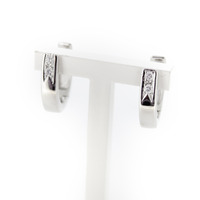 Juweel Oorbellen creolen witgoud 18 karaat briljanten 'CV-2221-TWDH' Juweel Oorbellen creolen witgoud 18 karaat briljanten 'CV-2221-TWDH'