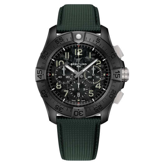 Horloge BREITLING Super Avenger B01 Chronograph 46 Night Mission SB0148101B1X1 Horloge BREITLING Super Avenger B01 Chronograph 46 Night Mission SB0148101B1X1