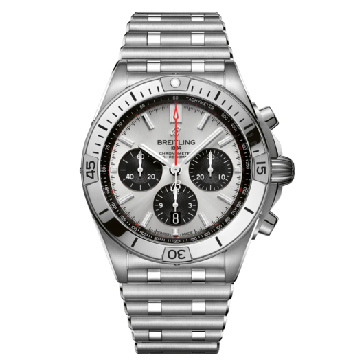Horloge Breitling Chronomat B01 Chronograph 42 Silver AB0134101G1A1 Horloge Breitling Chronomat B01 Chronograph 42 Silver AB0134101G1A1