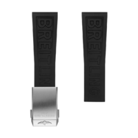 Horloge Breitling Strap - Diver Pro III Zwart voor Plooislot 155S 24/20 mm Horloge Breitling Strap - Diver Pro III Zwart voor Plooislot 155S 24/20 mm