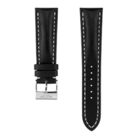 Horloge Breitling Strap - Kalfsleder Zwart met Gesp 441X 24/20 mm Horloge Breitling Strap - Kalfsleder Zwart met Gesp 441X 24/20 mm