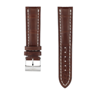 Horloge Breitling Strap - Crocoleder bruin met gesp 739P 22/20 mm Horloge Breitling Strap - Crocoleder bruin met gesp 739P 22/20 mm
