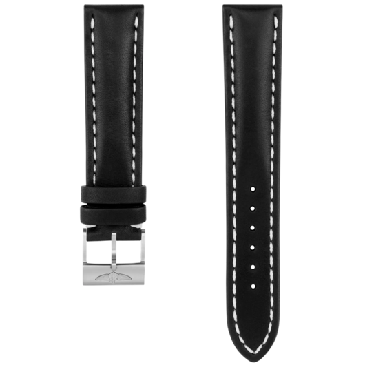 Breitling Strap - Kalfsleder Zwart met Gesp 408X 16/14 mm Breitling Strap - Kalfsleder Zwart met Gesp 408X 16/14 mm