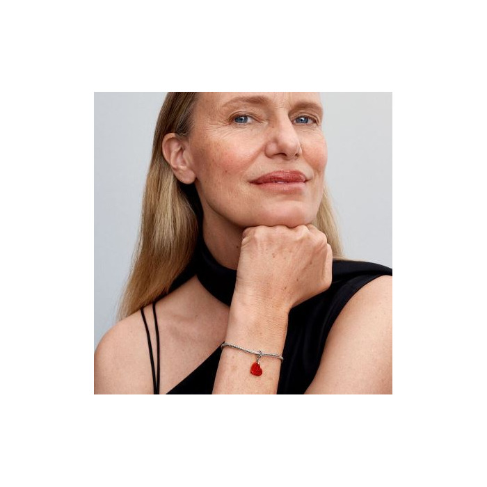 Juweel PANDORA HEART DANGLE WITH LAB-CREATED OPAL 793348C01 
