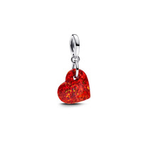 Juweel PANDORA HEART DANGLE WITH LAB-CREATED OPAL 793348C01 Juweel PANDORA HEART DANGLE WITH LAB-CREATED OPAL 793348C01