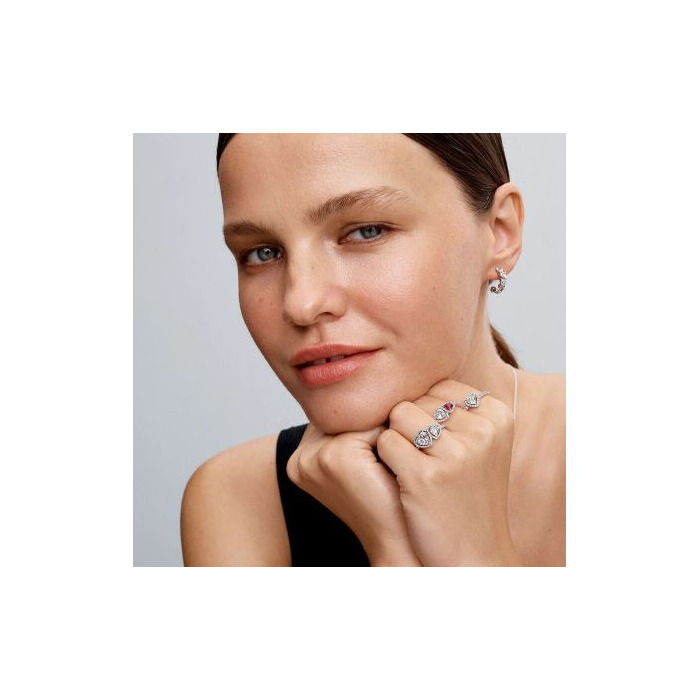 Juweel PANDORA HEART SILVER HOOP EARRINGS 293657C01 