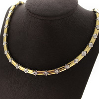 Juweel Collier Bicolor Goud 18 karaat Briljant 'CV-2226-TWDH' Juweel Collier Bicolor Goud 18 karaat Briljant 'CV-2226-TWDH'