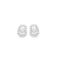 Juweel Mattioli Puzzle earrings white gold and white diamonds MOR054B180W  Juweel Mattioli Puzzle earrings white gold and white diamonds MOR054B180W