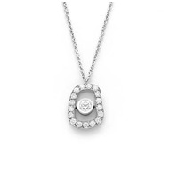 Juweel Mattioli Puzzle minipuzzle necklace in white gold and white diamonds MCT054B180W Juweel Mattioli Puzzle minipuzzle necklace in white gold and white diamonds MCT054B180W