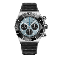 Horloge Breitling Super Chronomat B01 44 ICEBLUE black rubber PB0136251C1S1 Horloge Breitling Super Chronomat B01 44 ICEBLUE black rubber PB0136251C1S1