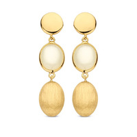 Juweel Femme Adorée oorslingers 18 karaat geelgoud maansteen 11S11244G Juweel Femme Adorée oorslingers 18 karaat geelgoud maansteen 11S11244G