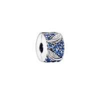 Juweel Pandora Moments Curved Feather & Pavé Clip Charm 792552C01 Juweel Pandora Moments Curved Feather & Pavé Clip Charm 792552C01