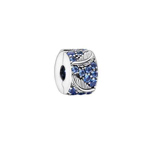 Juweel Pandora Moments Curved Feather & Pavé Clip Charm 792552C01 Juweel Pandora Moments Curved Feather & Pavé Clip Charm 792552C01