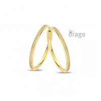 Juweel ORAGE BUIS CREOOL STAAL GEEL 25MM K2841 Juweel ORAGE BUIS CREOOL STAAL GEEL 25MM K2841