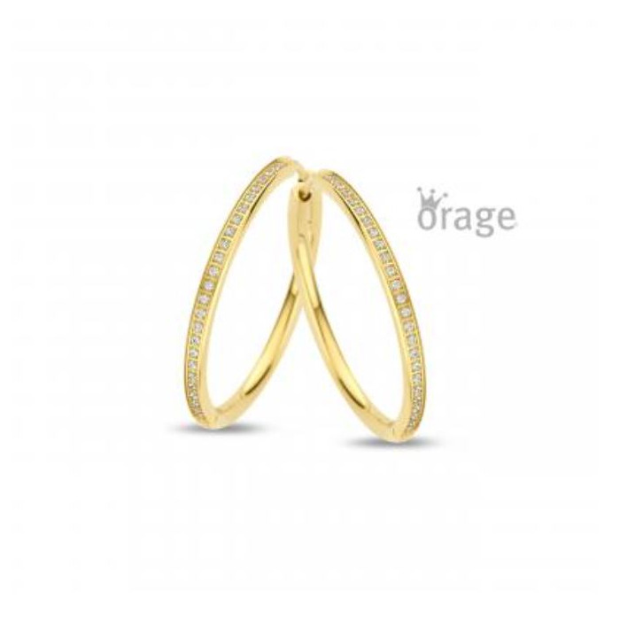 Juweel ORAGE BUIS CREOOL STAAL GEEL 25MM K2841 