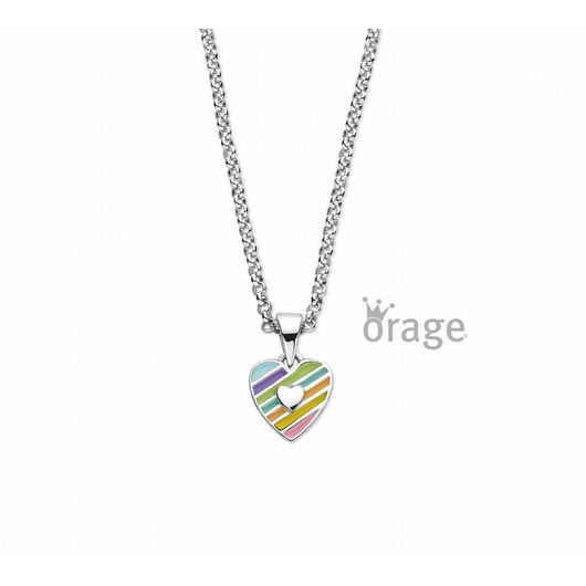 Juweel ORAGE KIDS KETTING HART MULTICOLOR K2901  Juweel ORAGE KIDS KETTING HART MULTICOLOR K2901