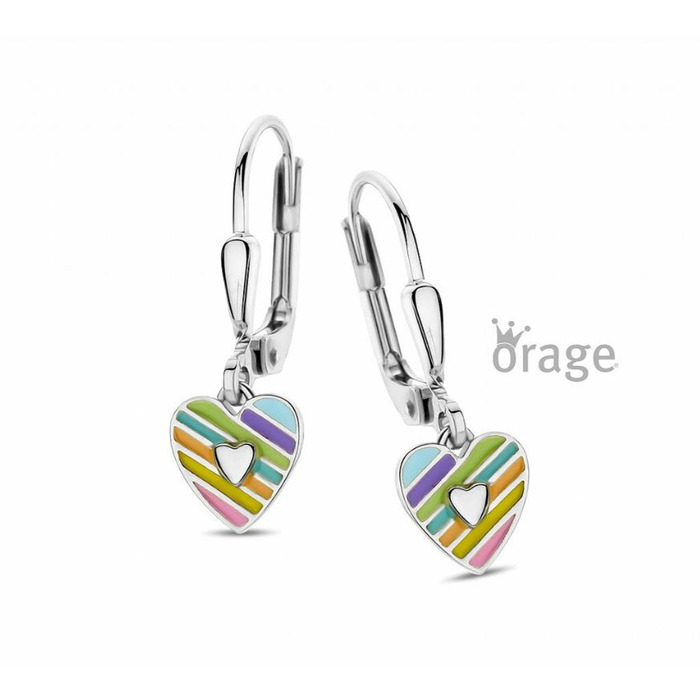 Juweel ORAGE KIDS OORSLINGERS HART MULTICOLOR K2902 
