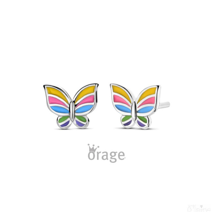 Juweel ORAGE KIDS OORSTEKERS VLINDER MULTICOLOR K2912 