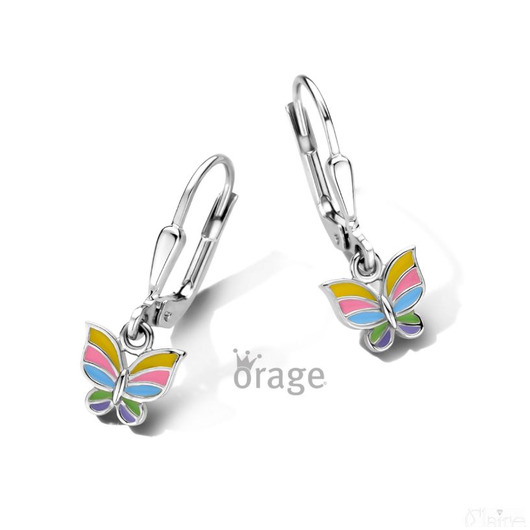 Juweel ORAGE KIDS OORSLINGERS VLINDER MULTICOLOR K2913 Juweel ORAGE KIDS OORSLINGERS VLINDER MULTICOLOR K2913