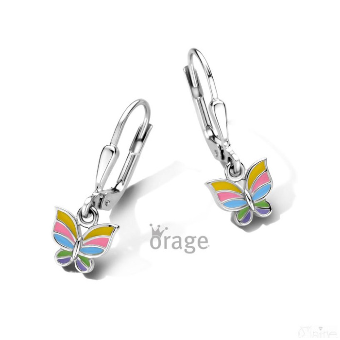 Juweel ORAGE KIDS OORSLINGERS VLINDER MULTICOLOR K2913 