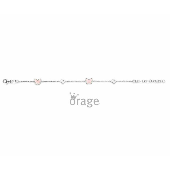 Juweel ORAGE KIDS ARMBAND VLINDER PARELMOER ROZE K2929 