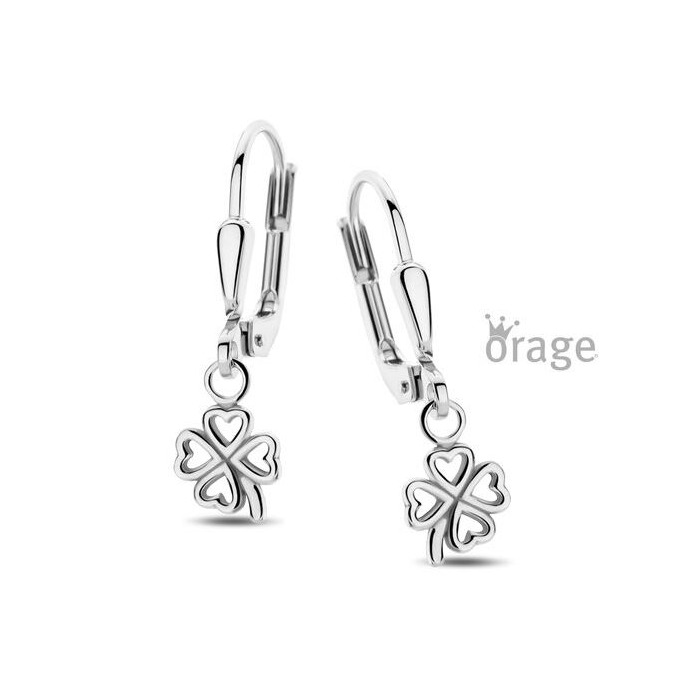 Juweel ORAGE KIDS OORSLINGERS KLAVERTJE K2973 