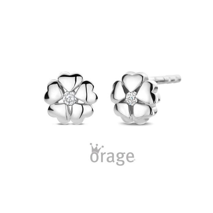 Juweel ORAGE KIDS OORSTEKERS KLAVERTJE K2975 