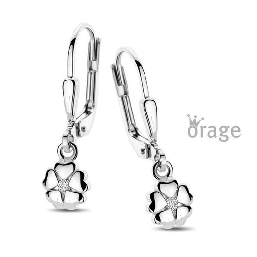 Juweel ORAGE KIDS OORSLINGERS KLAVERTJE K2976  Juweel ORAGE KIDS OORSLINGERS KLAVERTJE K2976