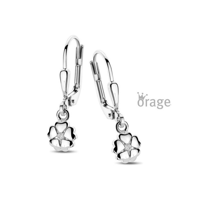 Juweel ORAGE KIDS OORSLINGERS KLAVERTJE K2976 