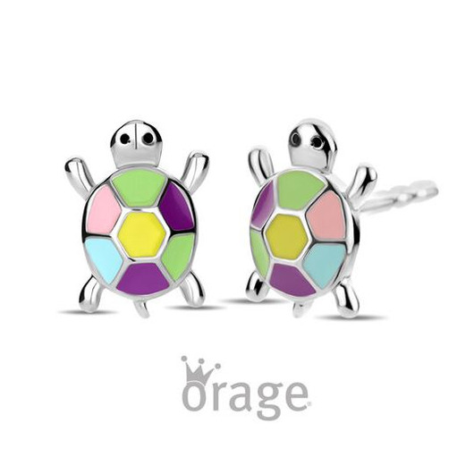 Juweel ORAGE KIDS OORSTEKERS SCHILDPAD MULTICOLOR K2978  Juweel ORAGE KIDS OORSTEKERS SCHILDPAD MULTICOLOR K2978