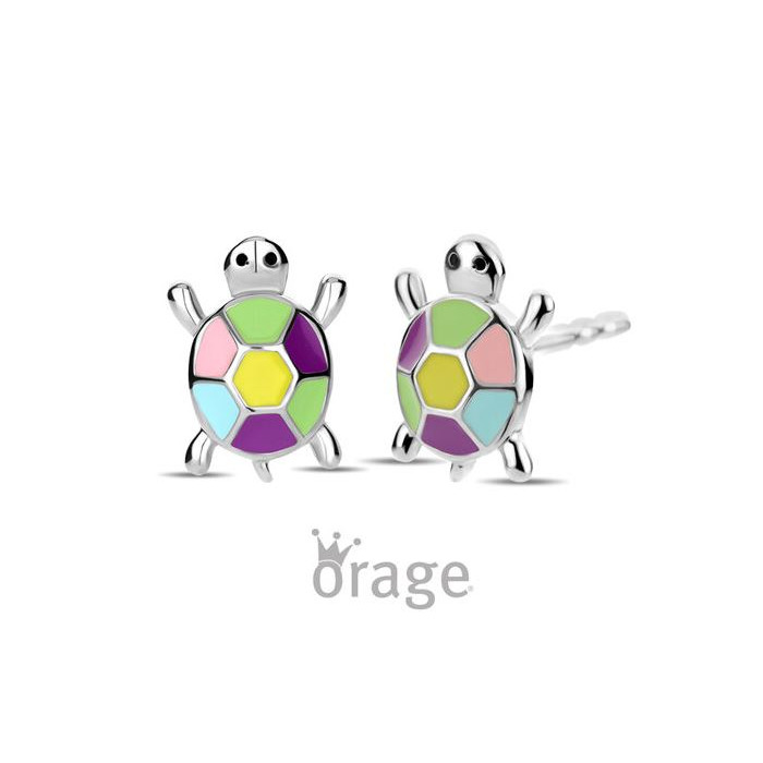 Juweel ORAGE KIDS OORSTEKERS SCHILDPAD MULTICOLOR K2978 