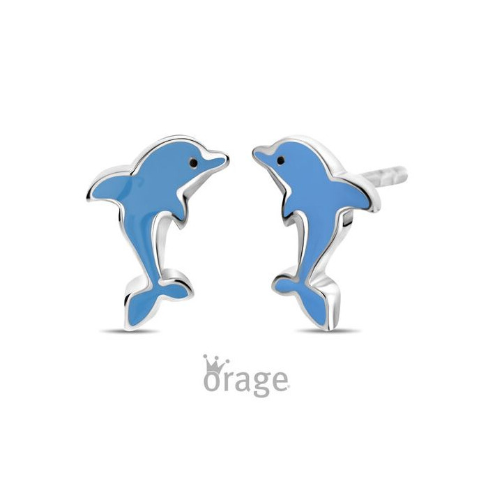 Juweel ORAGE KIDS OORSTEKERS DOLFIJN BLAUW K2980 