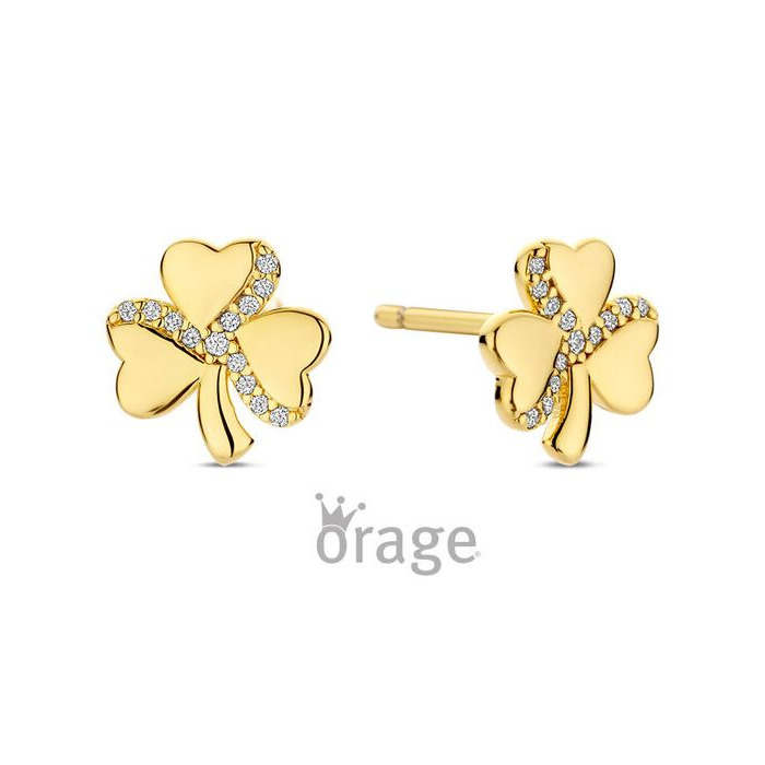 Juweel ORAGE KIDS OORSTEKERS KLAVERTJE K2999 