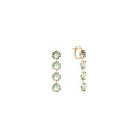 Juweel MATTIOLI SMARTIES PENDANT EARRINGS ROSE GOLD/PRASIOLITE MOR105R047N  Juweel MATTIOLI SMARTIES PENDANT EARRINGS ROSE GOLD/PRASIOLITE MOR105R047N