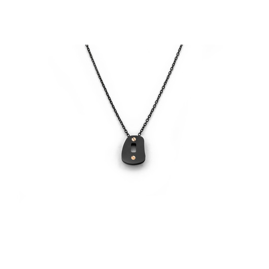 Juweel MATTIOLI PUZZLE TECHNO SMALL PENDANT BLACK TITANIUM/ROSE GOLD MCT054X201 Juweel MATTIOLI PUZZLE TECHNO SMALL PENDANT BLACK TITANIUM/ROSE GOLD MCT054X201