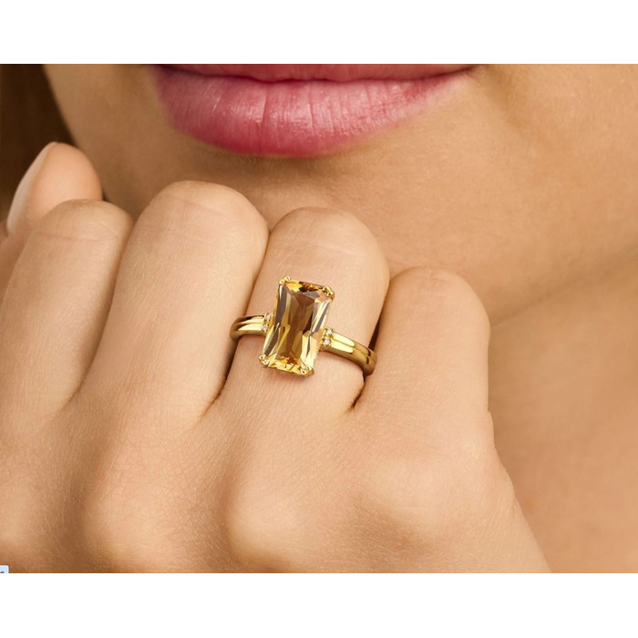 Juweel DIAMANTI PER TUTTI CITRINE RING M2438 YELLOW 88888