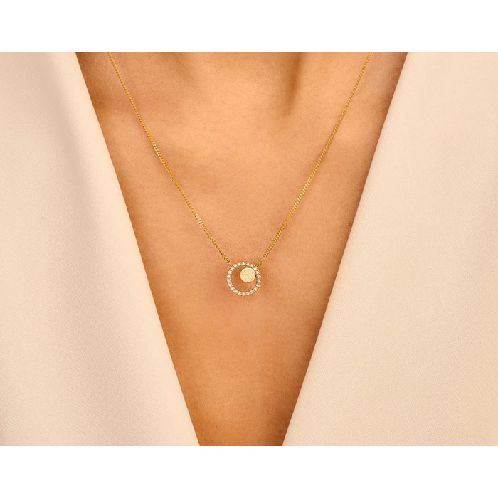 Juweel DIAMANTI PER TUTTI SATURN NECKLACE M2396 YELLOW 
