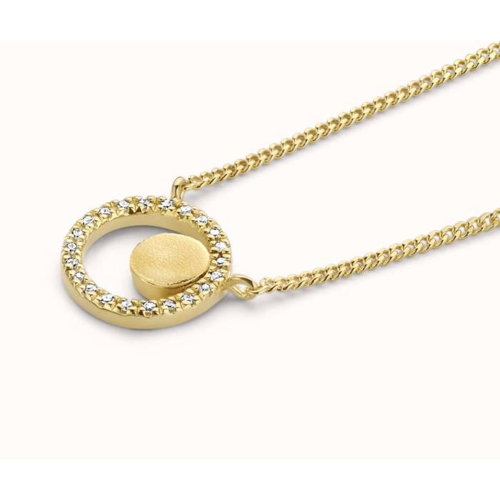 Juweel DIAMANTI PER TUTTI SATURN NECKLACE M2396 YELLOW 
