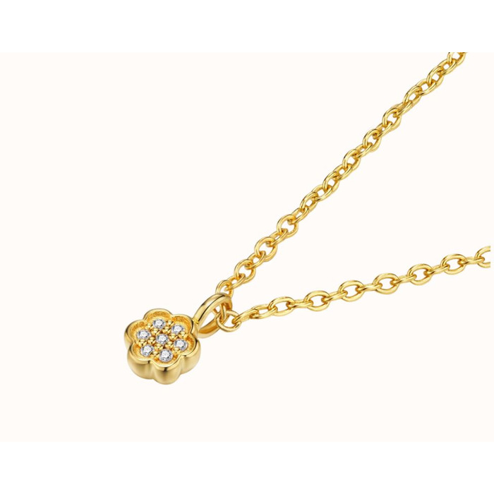 Juweel DIAMANTI PER TUTTI FIRST FLOWER NECKLACE M2533 YELLOW 