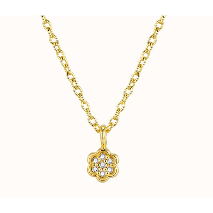 Juweel DIAMANTI PER TUTTI FIRST FLOWER NECKLACE M2533 YELLOW 