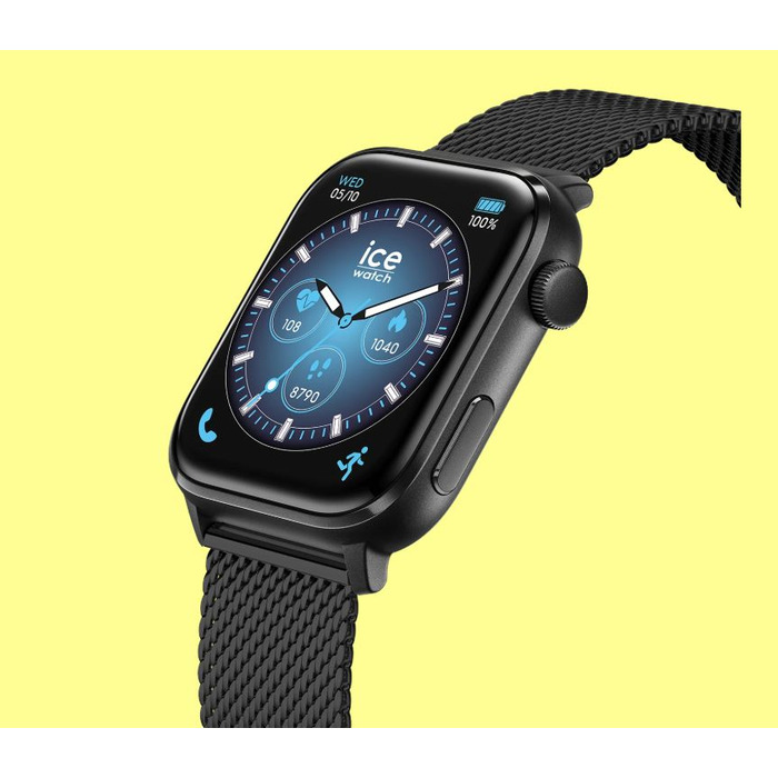 Horloge Ice Watch ICE Smart 3.0 Black Milanese - 1.78AMOLED - GPS 024300 