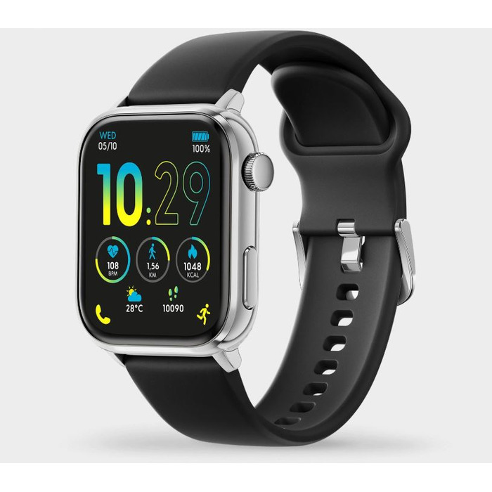 Horloge Ice Watch ICE Smart 3.0 Silver Black - 1.78AMOLED 024301 