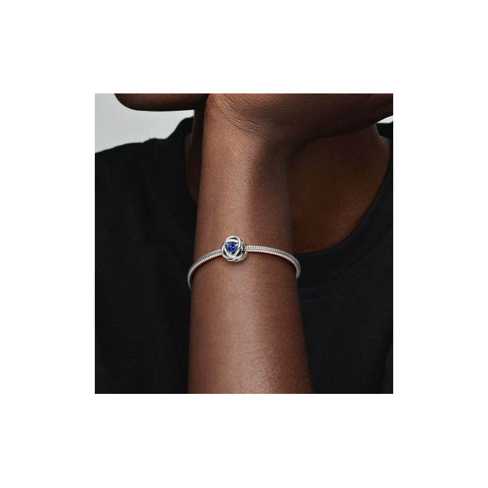 Juweel Pandora Moments September Geboortesteen Blauwe Oneindige Cirkel Bedel 790065C07 