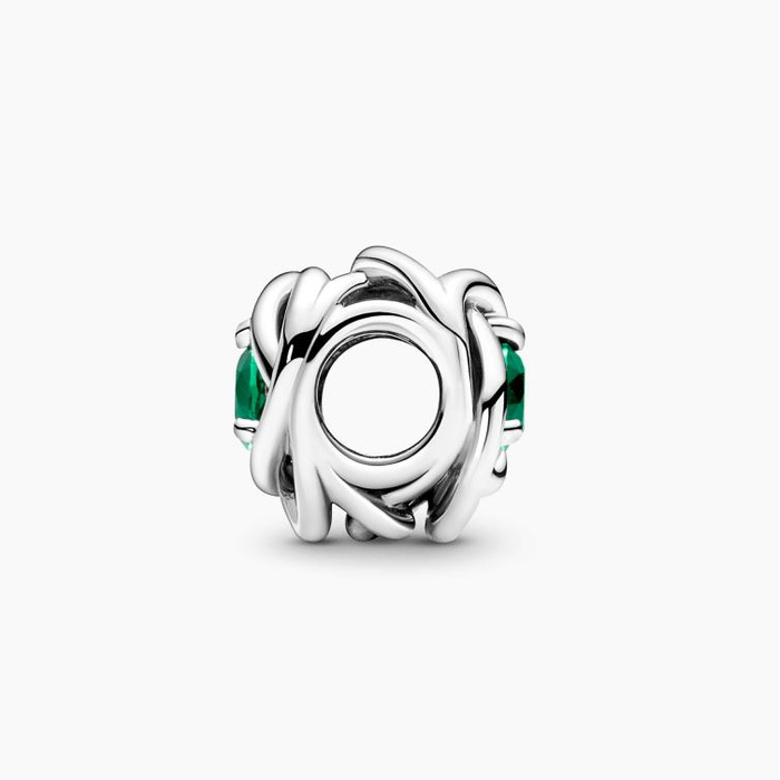 Juweel Pandora Moments Mei Geboortesteen Groene Oneindige Cirkel Bedel 790065C08 