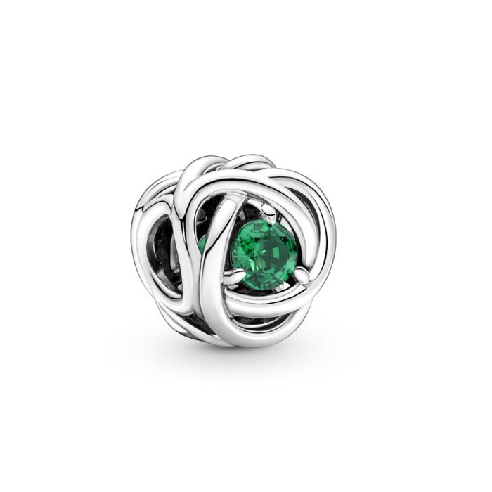 Juweel Pandora Moments Mei Geboortesteen Groene Oneindige Cirkel Bedel 790065C08 